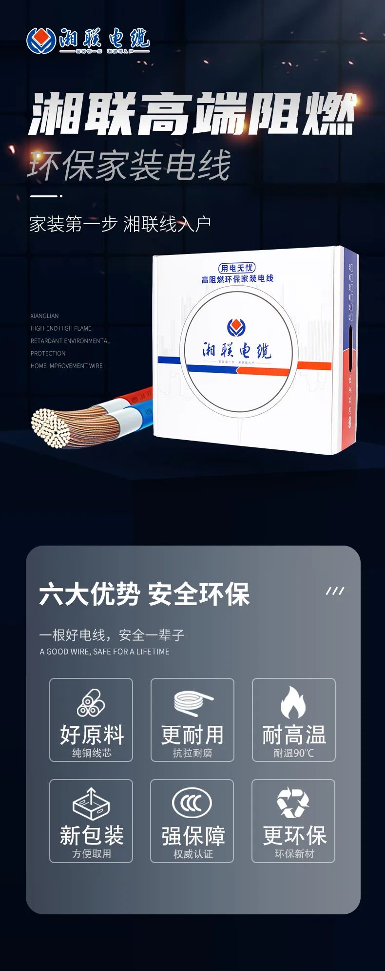 高端新品，雙層防護 品質升級，安全加倍 #安全用電你我湘聯